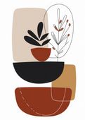 Plakat 67,5x95cm Botaniczna Abstrakcja