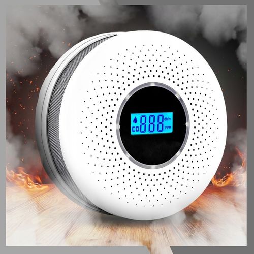 Czujnik czadu i dymu detektor tlenku węgla CO GAZU BEZPRZEWODOWY LCD na Arena.pl
