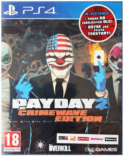 PAYDAY 2 CRIMEWAVE EDITION + DLC PS4 na Arena.pl