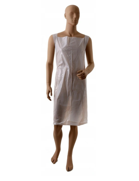 Fartuch foliowany jednorazowy biały 100 sztuk zdjęcie 1