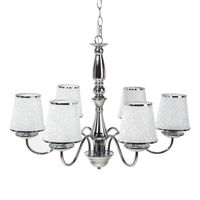 Żyrandol metalowy srebrny BRADANO