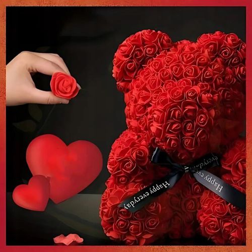 Prezent który mówi Kocham Cię Miś z róż 25cm na Arena.pl