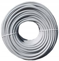 RURA PESZEL KARBOWANA 32mm SZARA Z PILOTEM 25M