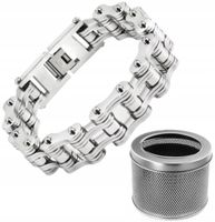 MĘSKA BRANSOLETKA ŁAŃCUCH MOTOCYKLOWY 18MM 20CM