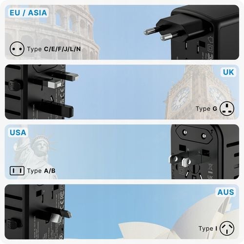 VOOMY Y30 Adapter Podróżny 3x USB-A 2x USB-C na Arena.pl