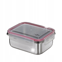 LUNCHBOX stalowy KUCHENPROFI 18,5 x 14 SOLIDNY Szczelny Wytrzymały