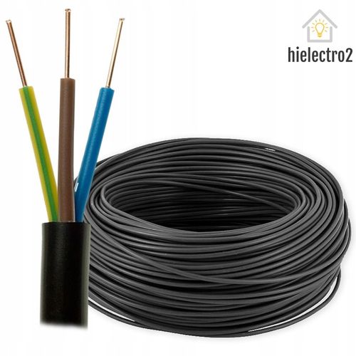 Kabel ziemny przewód YKY 3x1,5 mm2 50mb na Arena.pl