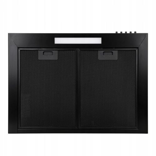 CZARNY POCHŁANIACZ OKAP KUCHENNY KOMINOWY ŚCIENNY MAAN MIX 50 CM FILTR LED na Arena.pl