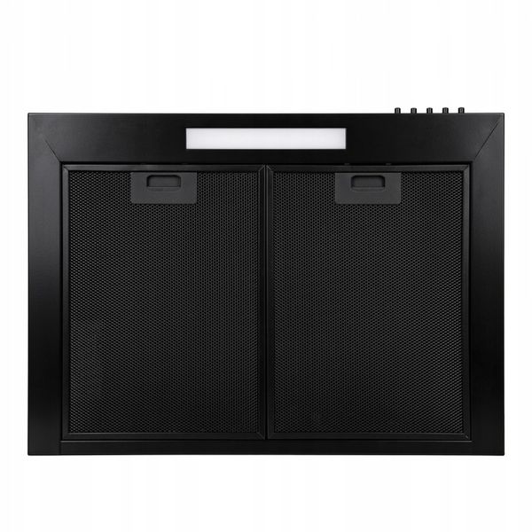 CZARNY POCHŁANIACZ OKAP KUCHENNY KOMINOWY ŚCIENNY MAAN MIX 50 CM FILTR LED zdjęcie 7