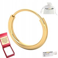 KLASYCZNY KOLCZYK KOŁO KÓŁKO ZE ZŁOTA PRÓBY 585 ŚREDNICA 10,5 MM