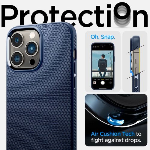 spigen liquid air iphone 14 pro navy blue na Arena.pl