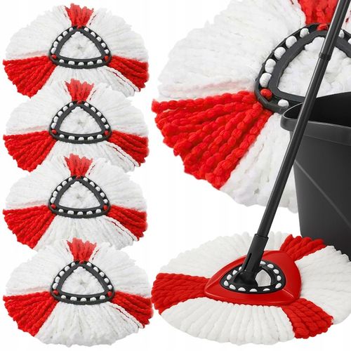 6x KOŃCÓWKI DO MOPA OBROTOWEGO zamiennik VILEDA TURBO mega chłonne ZAPAS na Arena.pl