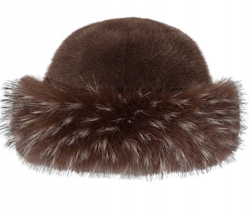 CZAPKA DAMSKA ZIMOWA MODNA ELEGANCKA CIEPŁA SZTUCZNE FUTERKO na Arena.pl