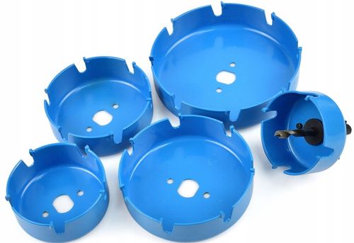 Otwornice widiowe GEKO 64-127 mm do drewna, płyt gipsowych i MDF 5 el. na Arena.pl