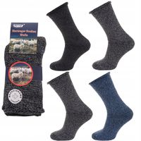 4x SKARPETY BEZUCISKOWE WEŁNIANE CIEPŁE ROZMIAR 39-43