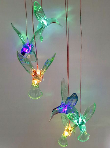 LAMPKI GIRLANDA LED KOLIBRY SOLARNE DO OGRODU zdjęcie 13