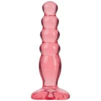 doc johnson crystal jellies anal delight 12 cm - elastyczny, stopniowany