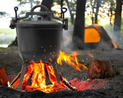 Kociołek EMALIOWANY żeliwny 10L + GRATIS ŁYŻKA na Arena.pl