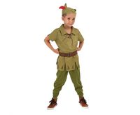 Strój przebranie dla dzieci Leśny Bohater Piotruś Pan 130/140 cm karnawał