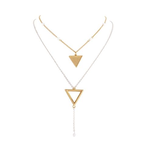 warstwowy naszyjnik z agatami by klaudia nieścior (c25/kn/05au-ag) na Arena.pl