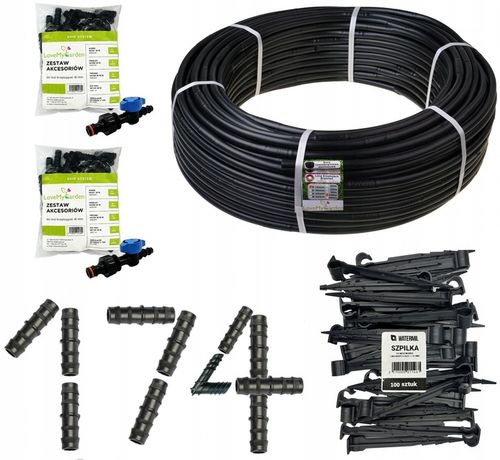 LINIA KROPLUJĄCA NAWODNIENIE KROPELKOWE 100+174XXL Wąż Kropelkujący na Arena.pl