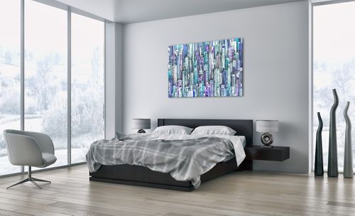 Obraz Na Płótnie - Drapacze Chmur - 120X80 Cm - Aa120X80-3857 na Arena.pl