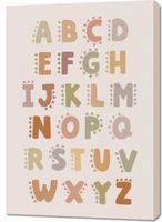 Obraz 70x100cm Wzory dla Dzieci, Dziewczynki i Chłopca - Alfabet