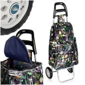 Wózek Zakupowy Sklepowy Torba Zakupowa na Kółkach z Uchwytem na Zakupy