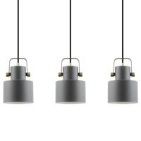 Wisząca lampa kuchenna Draco nad wyspę biała czarna