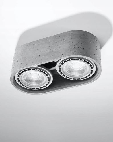 Spot sufitowy BASIC 2 beton Sollux Lighting na Arena.pl