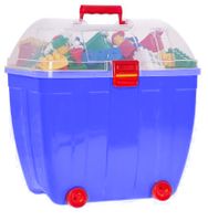 Hemar niebieski kuferek z klockami K2, 280 elementów