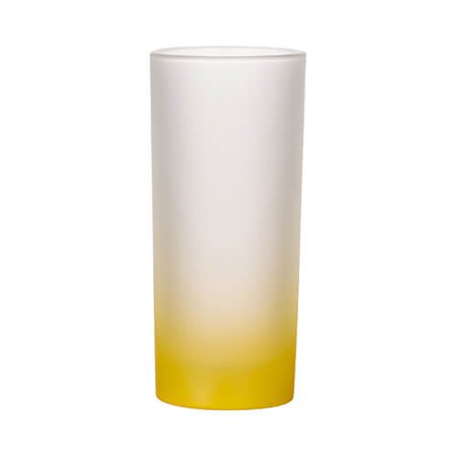 Szklanka 200 ml szroniona do sublimacji - żółty gradient zdjęcie 1