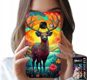 ETUI DO SAMSUNG A5 2017 - KOLOROWE WZORY JELEŃ ŁOŚ ZWIERZĘTA LEŚNE