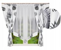 FIRANKA GOTOWA WOAL FIRANY GOTOWE na TAŚMIE do SALONU KWIATY 400x160 cm