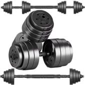 zestaw hantli 40kg 2x 20kg + gryf