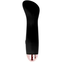 dolce vita wibrator akumulatorowy 7 trybow czarny silikon 12,5cm