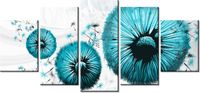 70CM 150CM OBRAZ 5 ELEM TURKUSOWE DMUCHAWCE ŚCIENNY