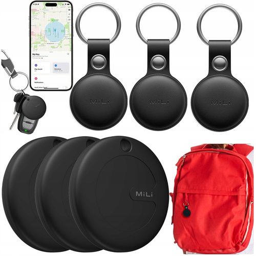 Lokalizator GPS 3x MiTag MiLi do iOS + 3x Etui Brelok do plecaka kluczy psa na Arena.pl