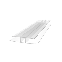 H-profil łączący 1500mm poliwęglan bezbarwny 10mm