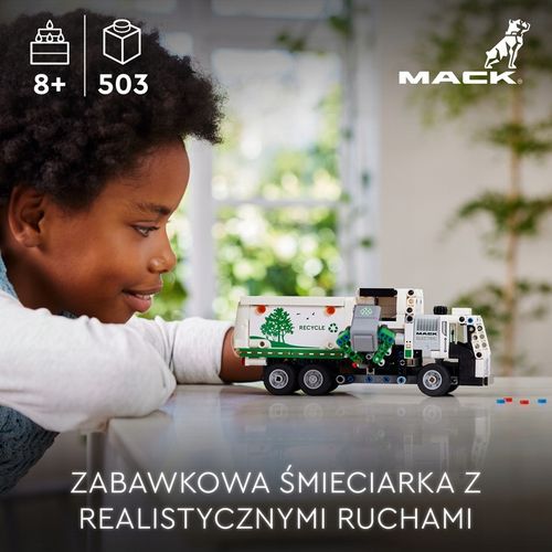 LEGO Technic Śmieciarka Mack LR Electric 42167 na Arena.pl