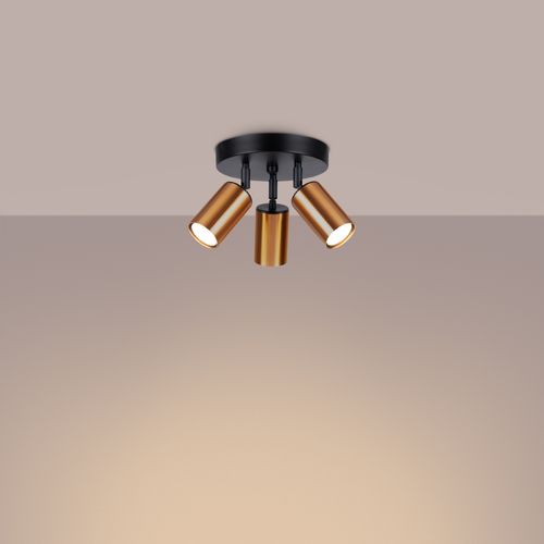 Plafon WINX 3P czarny/miedź na Arena.pl