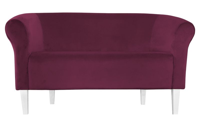 Sofa Milo MG02 śliwka nogi 20 białe zdjęcie 1