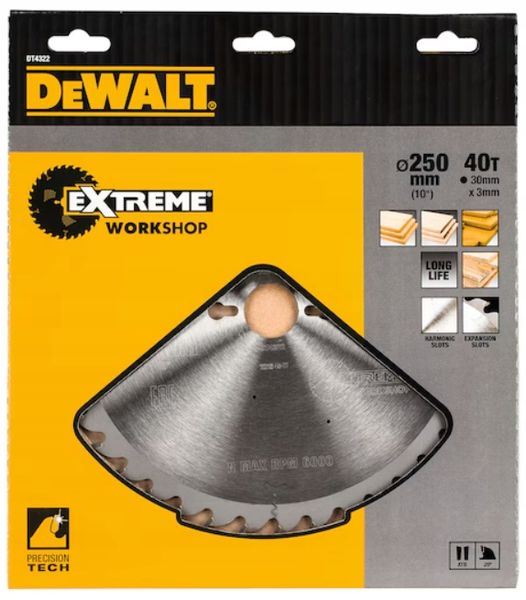 Piła do pilarek stacjonarnych 250mm DeWalt zdjęcie 3