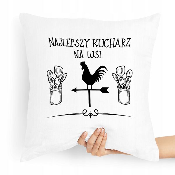 Poduszka Dla Kucharza Prezent Najlepszy Na Wsi Z Nadrukiem Ze Zdjęciem zdjęcie 1