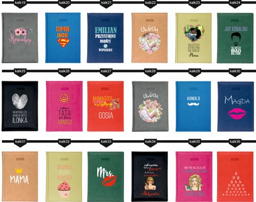 KALENDARZ A5 2026 DZIENNY PLANER Z NADRUKIEM NAPISEM MRS PREZENT na Arena.pl