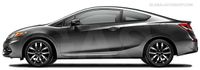 HONDA CIVIC COUPE - Listwy CHROM na drzwi boczne dekoracyjne chromowane