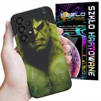 ETUI DO SAMSUNG A52 A52S A52 5G - AVENGERS IRON MEN KAPITAN AMERYKA + SZKŁO