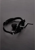 steel - profesjonalny knebel z piłką i paskiem skorzanym, uniwersalny