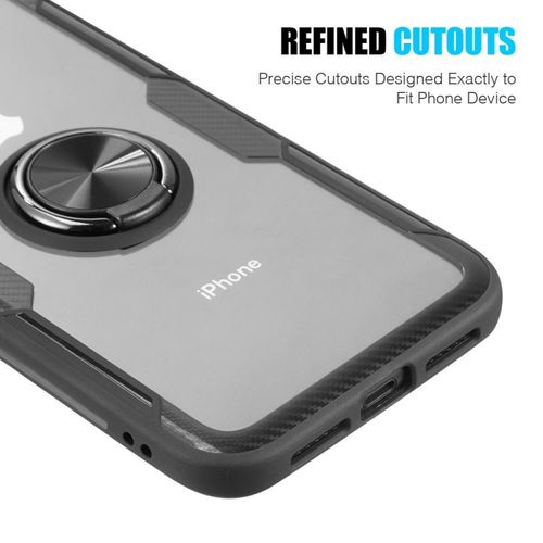Etui Pancerne Clear Carbon Ring Iphone 7 Czarne na Arena.pl