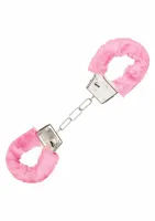 playful furry cuffs kajdanki z miękkim futerkiem, regulowane, czarne
